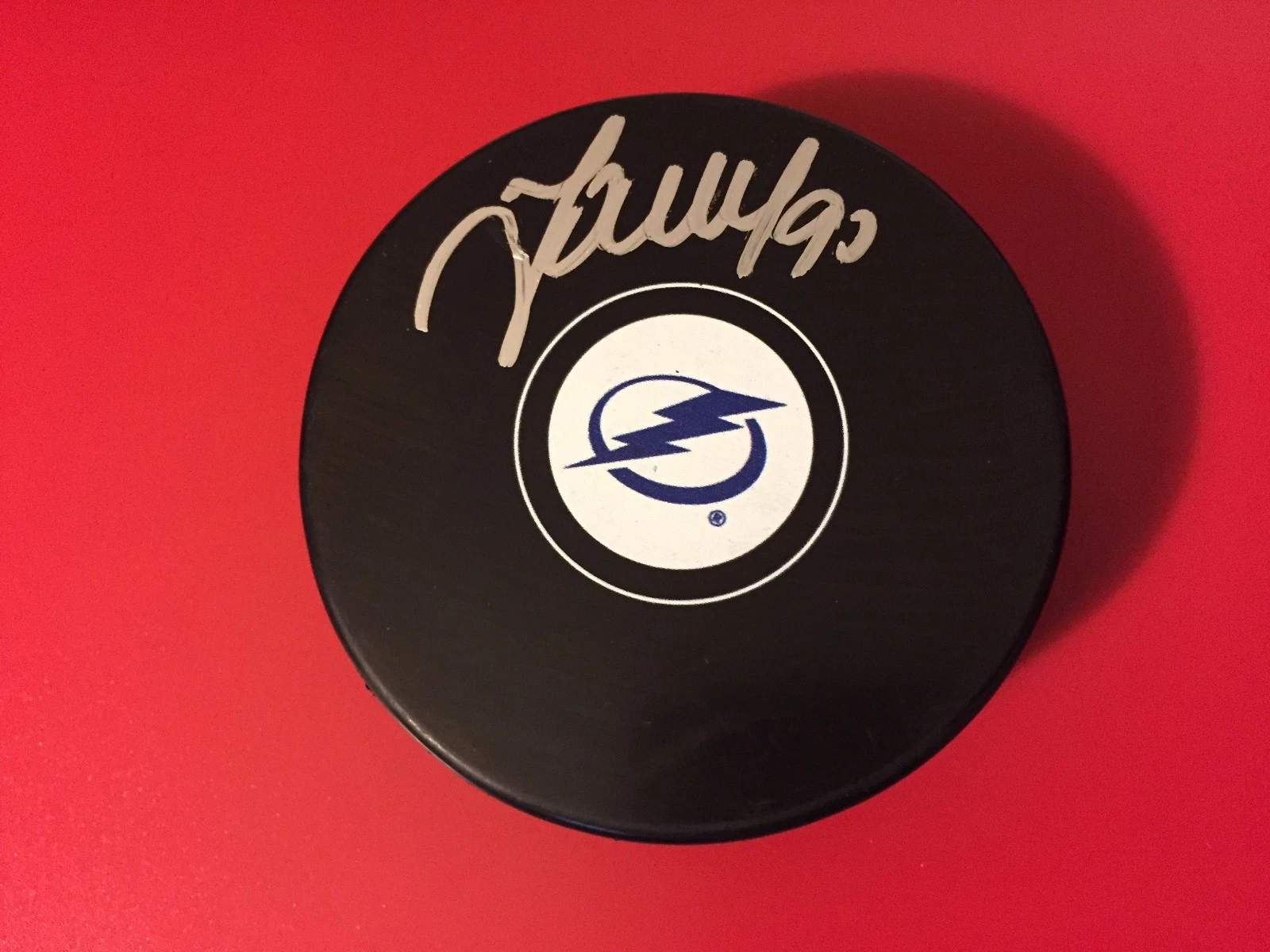 Vladislav Namestnikov Tampa Bay Lightning Signed Puck Auto
