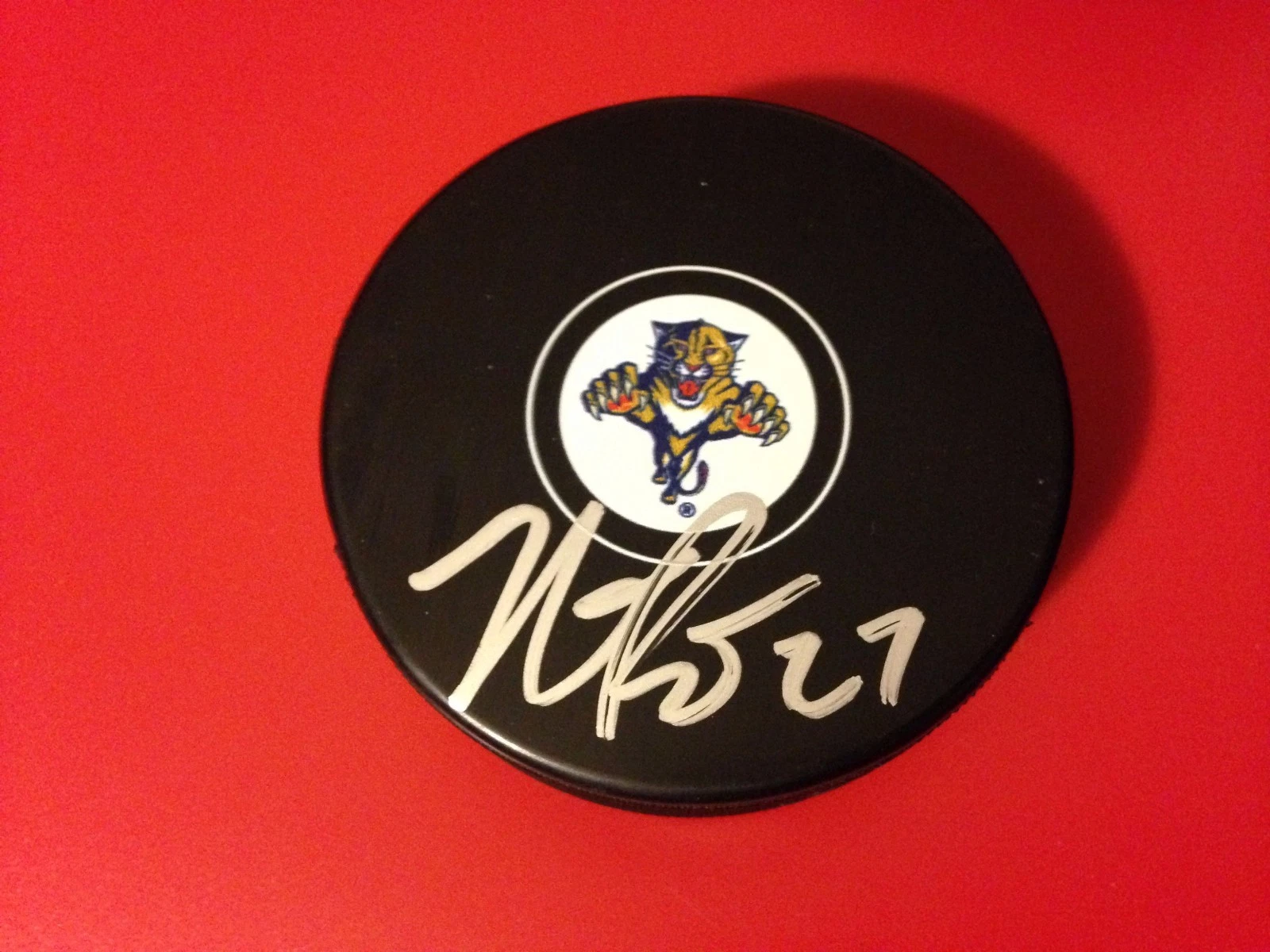Nick Bjugstad Florida Panthers Signed Puck Holder Auto
