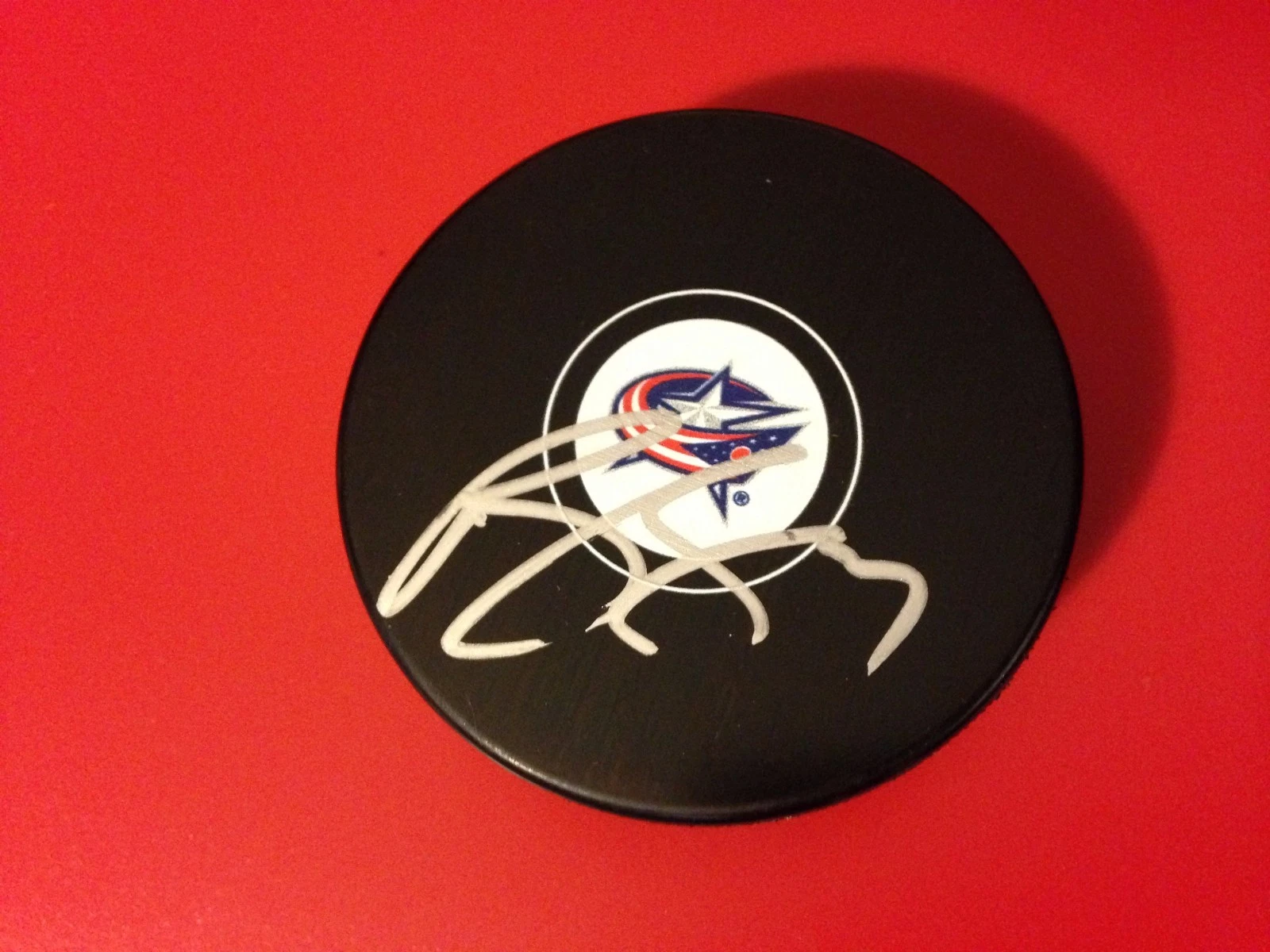 Brandon Dubinsky Blue Jackets Signed Auto Puck
