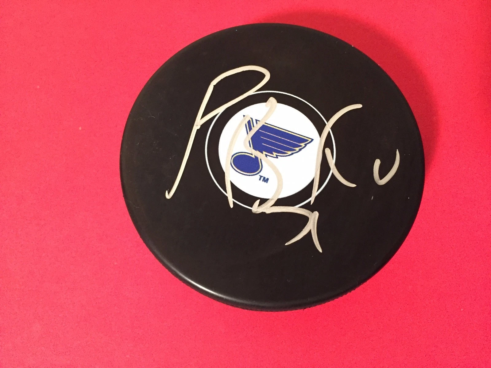 Patrik Berglund Blues Hockey Signed Auto Puck Holder
