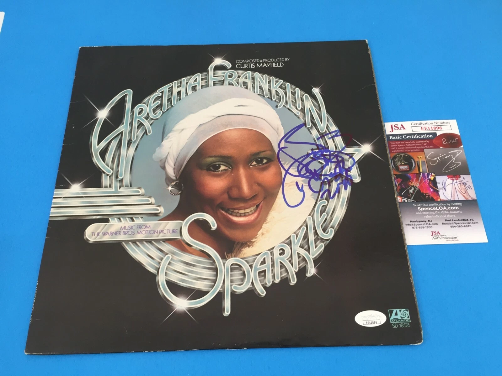 Aretha Franklin Signed Auto 12