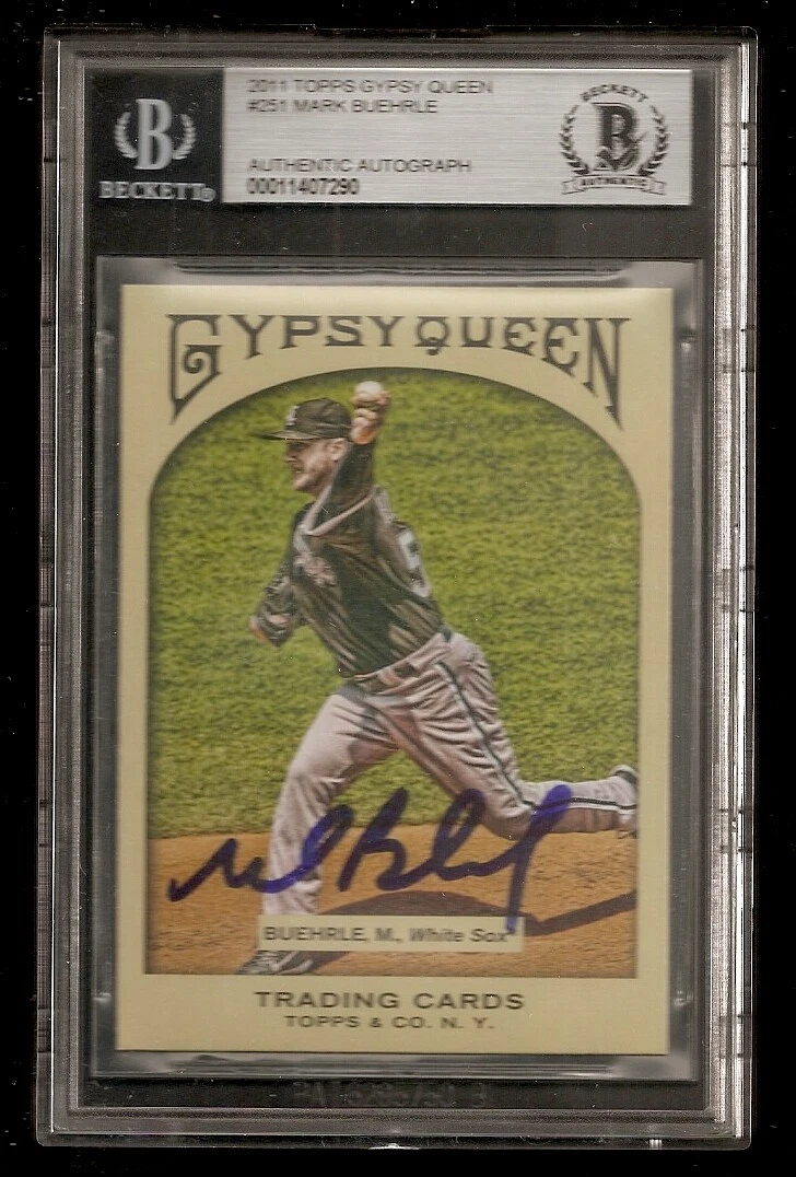 Mark Buehrle White Sox 2011 Topps Gypsy Queen Signed Auto Beckett BAS Slabbed
