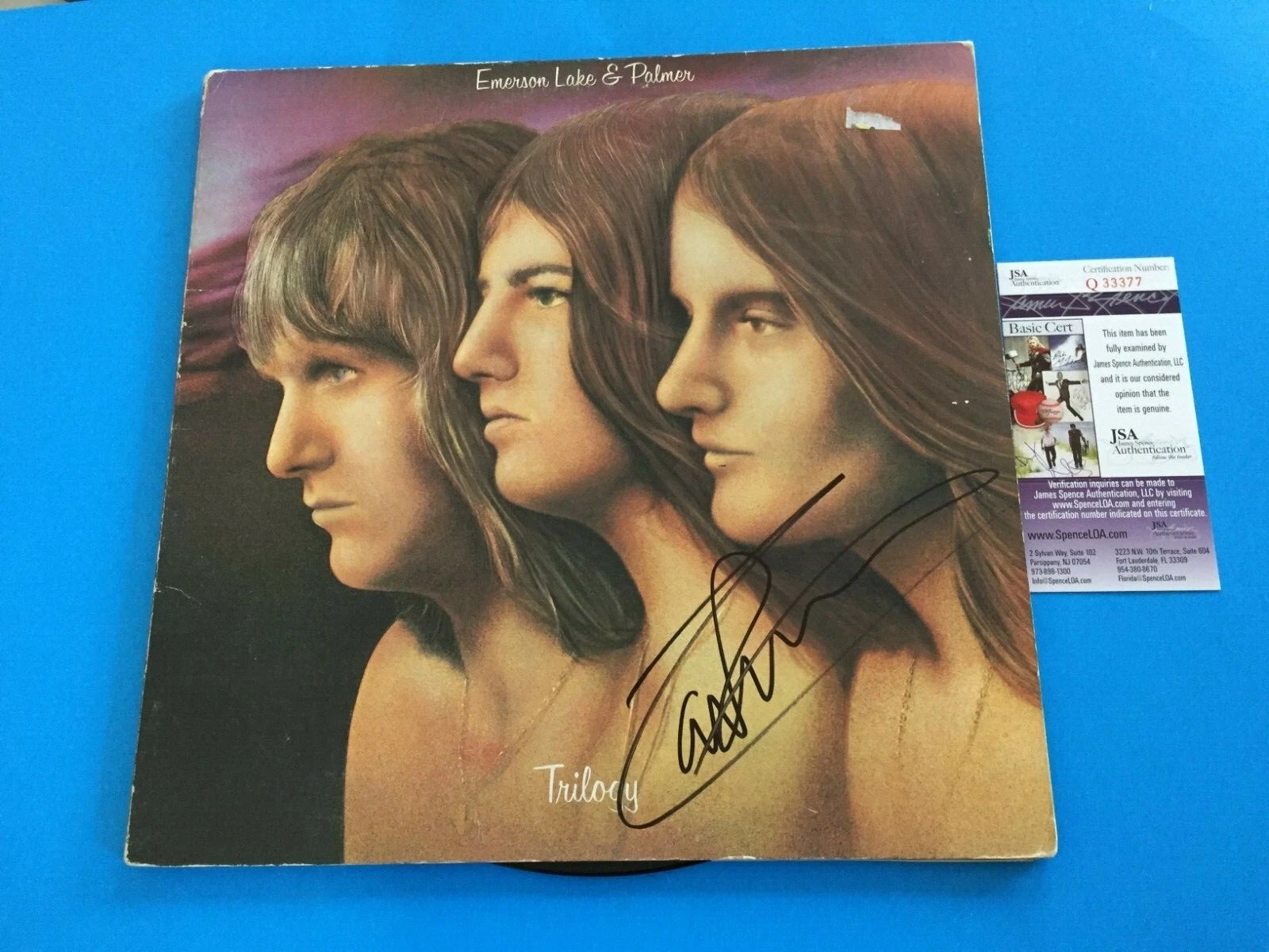 Carl Palmer Signed Auto Vinyl Record Album JSA Certified COA
