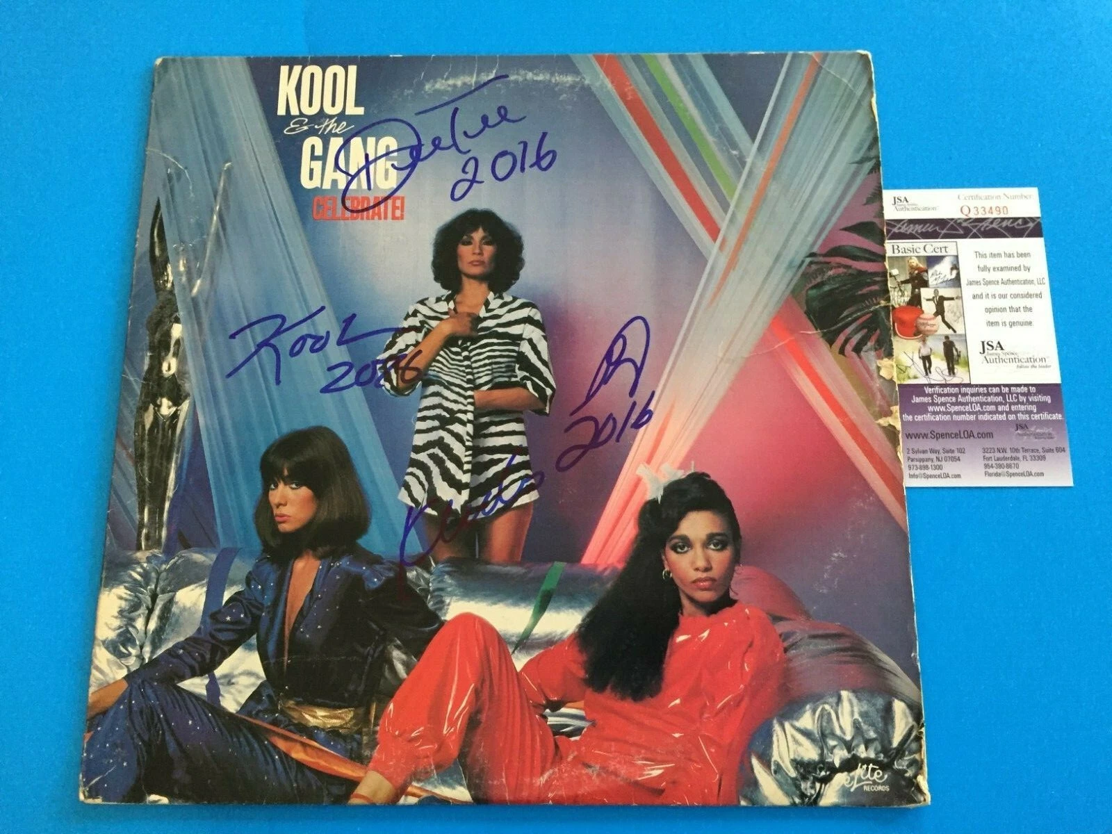 Kool & The Gang Kool Bell Signed Auto Vinyl Record Album JSA Certified COA
