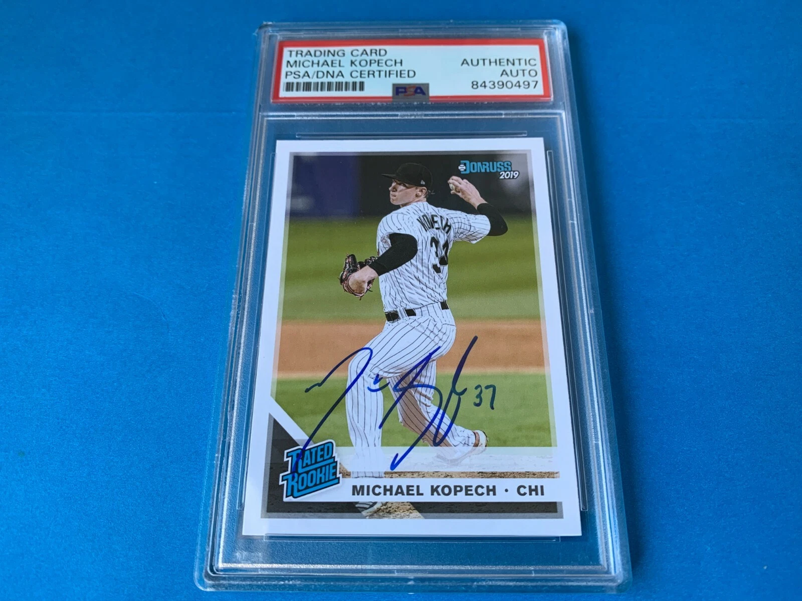 Michael Kopech 2019 Donruss Rated Rookie Signed Auto PSA/DNA ENCAPSULATED
