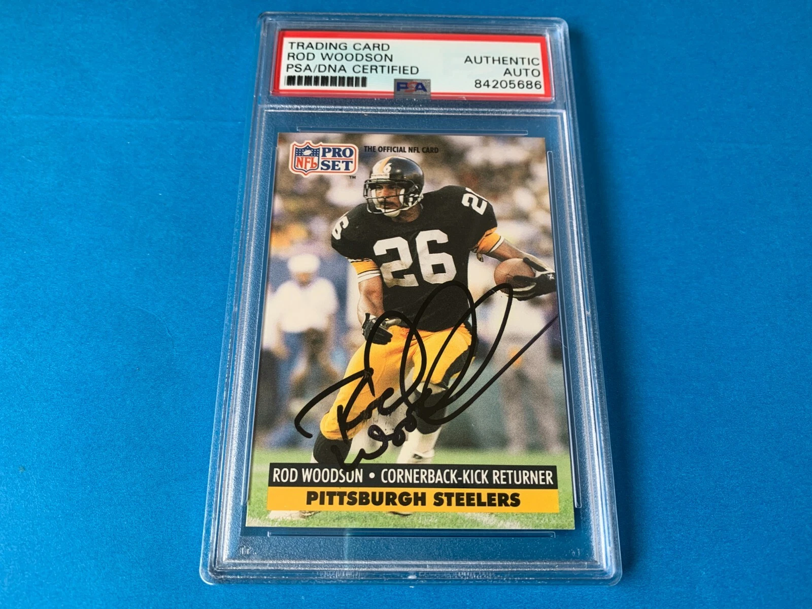 Rod Woodson Steelers HOF 1991 Pro Set Signed Auto PSA/DNA ENCAPSULATED
