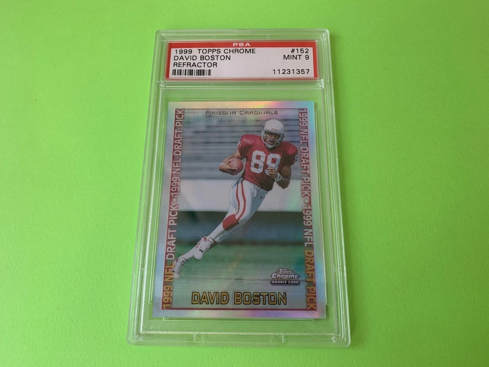 David Boston Cardinals 1999 Topps Chrome Refractor Rookie Mint PSA 9
