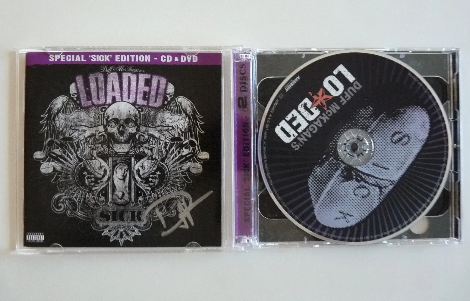 Duff McKagen Loaded GUNS ROSES Signed Autographed CD Book Beckett Guaranteed
