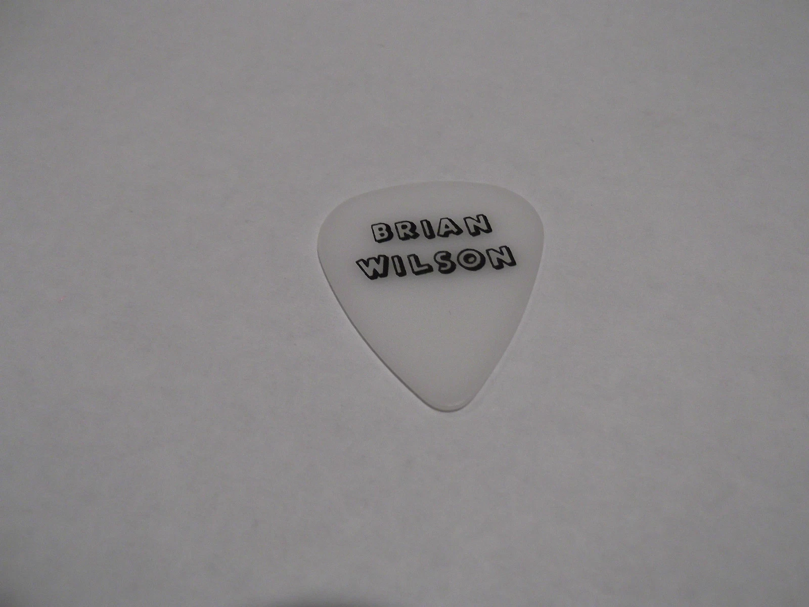 Beach Boys 50 Year Reunion 2012 Brian Wilson Guitar Pick Milky White Blank Back
