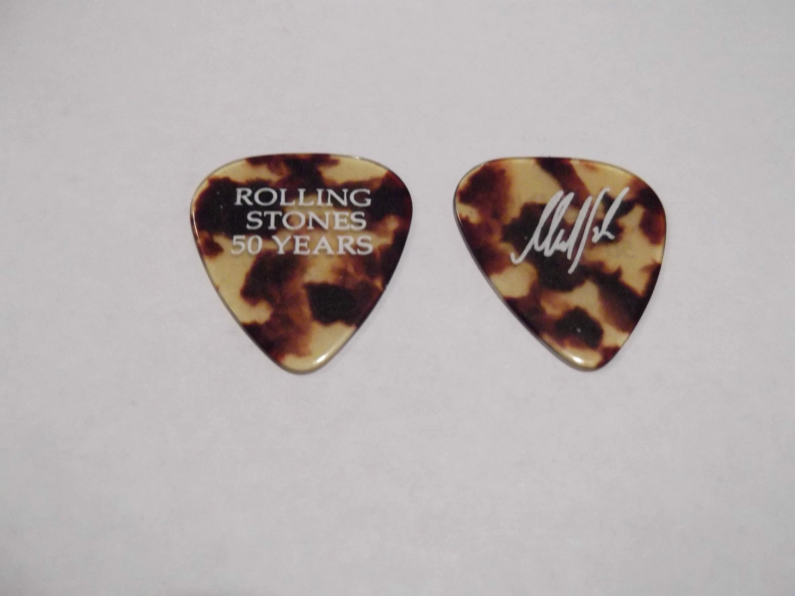 Rolling Stones 2013 Signature MIck Taylor 50 Years Guitar Pick Tortoise / White
