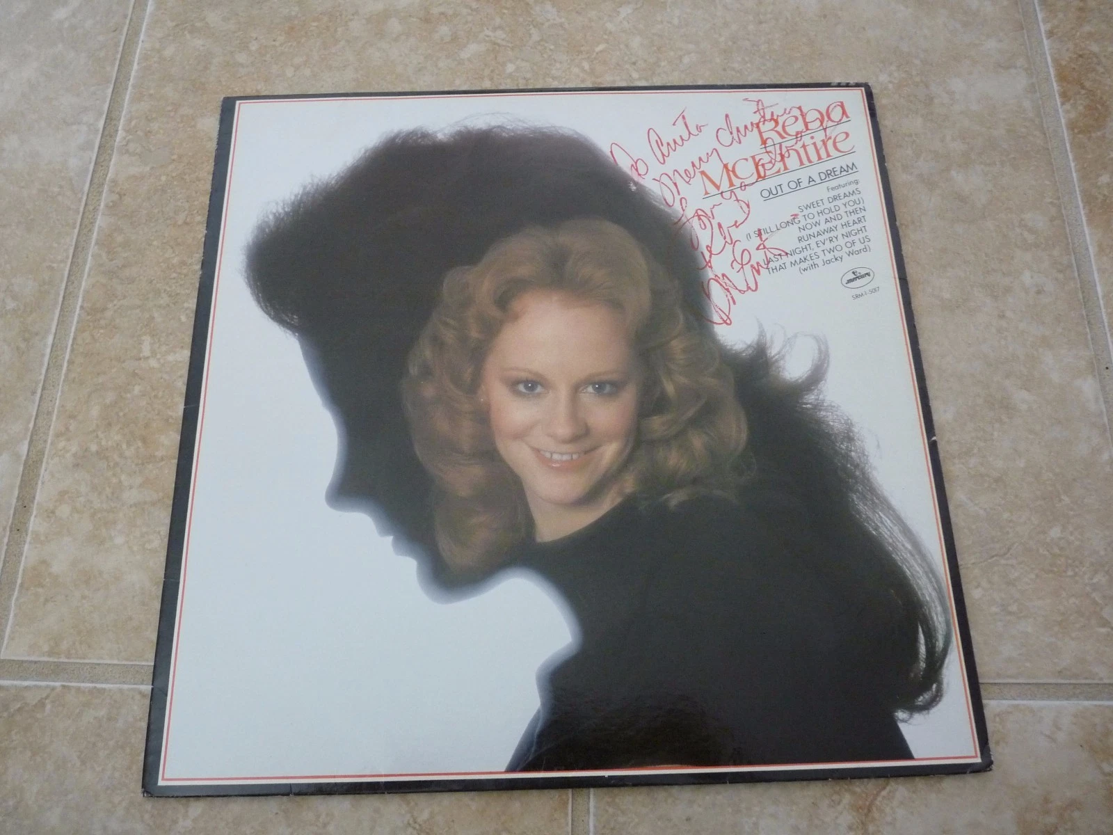 Reba McEntire Signed Autographed Out Of A Dream LP FULL SIGNATURE Guarantee
