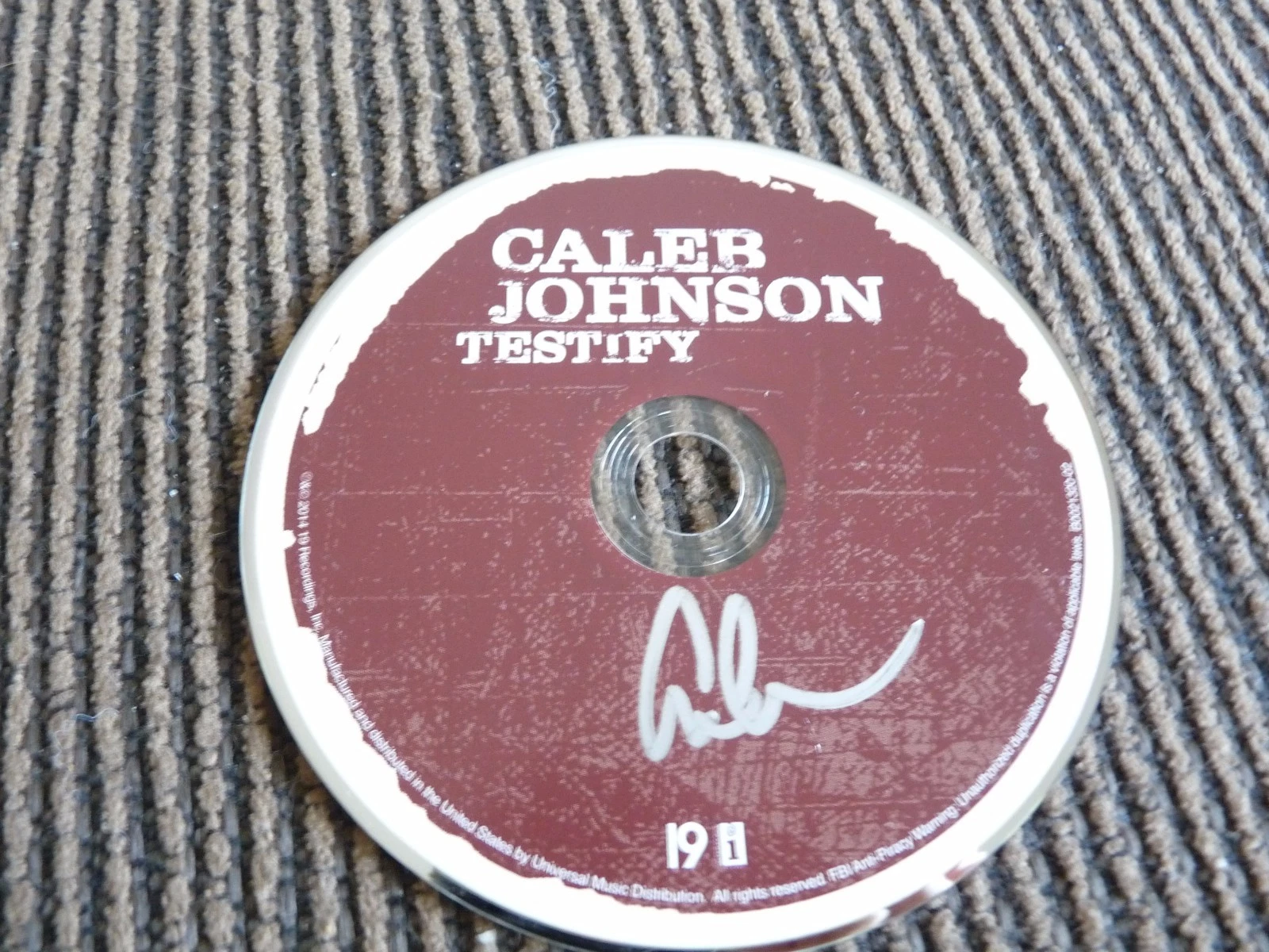 Caleb Johnson Testify American Idol Autographed Signed CD Guaranteed
