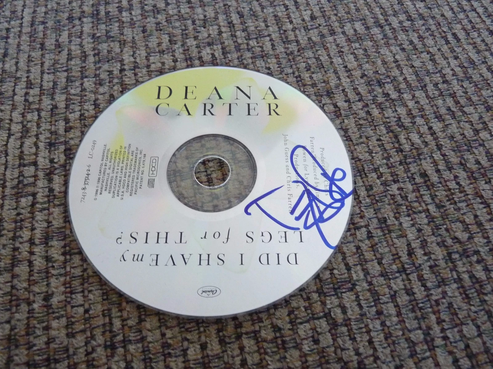 Deana Carter Sexy Autographed Signed Country CD Guaranteed
