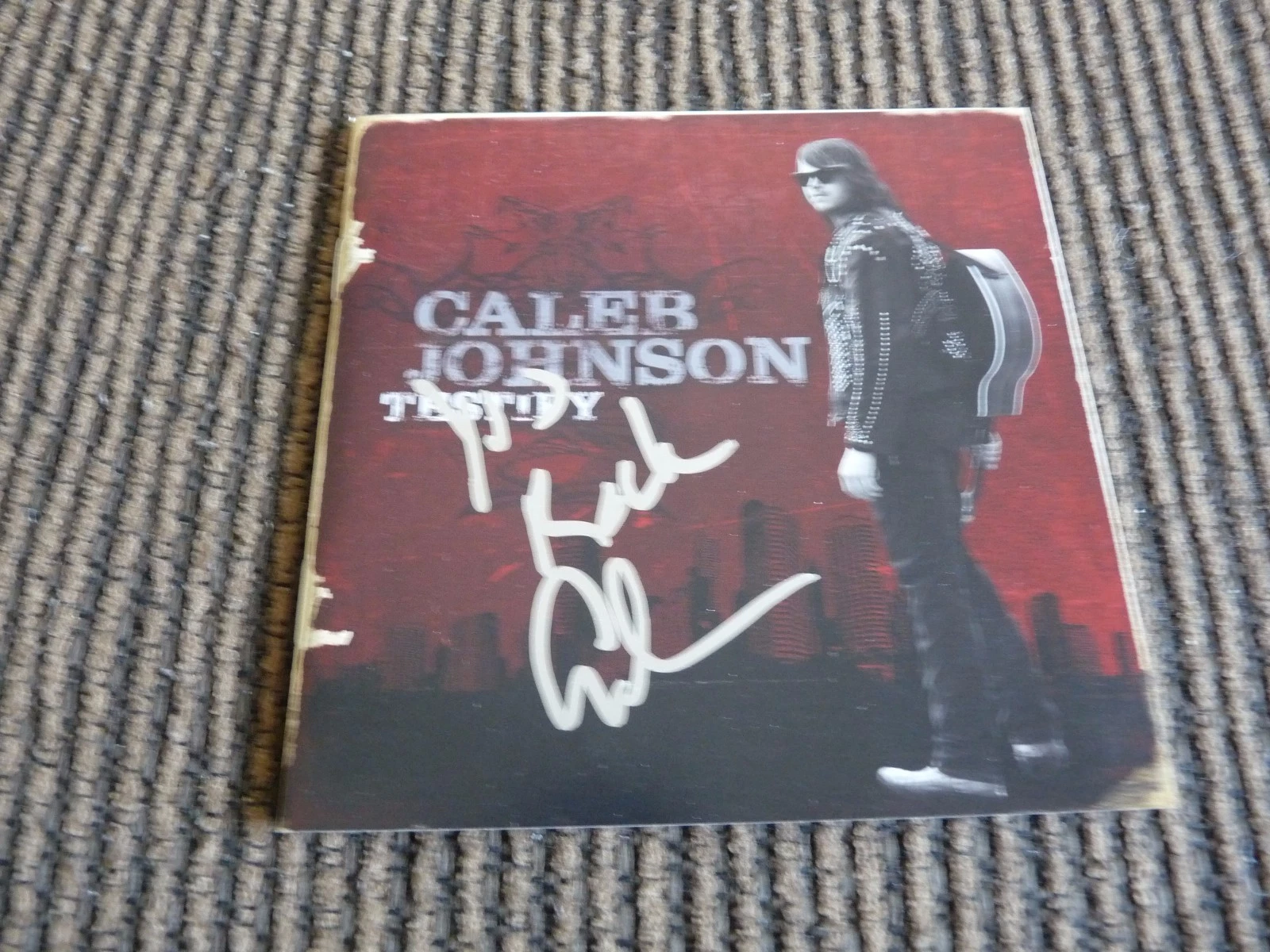 Caleb Johnson Testify American Idol Autographed Signed CD Book Guaranteed
