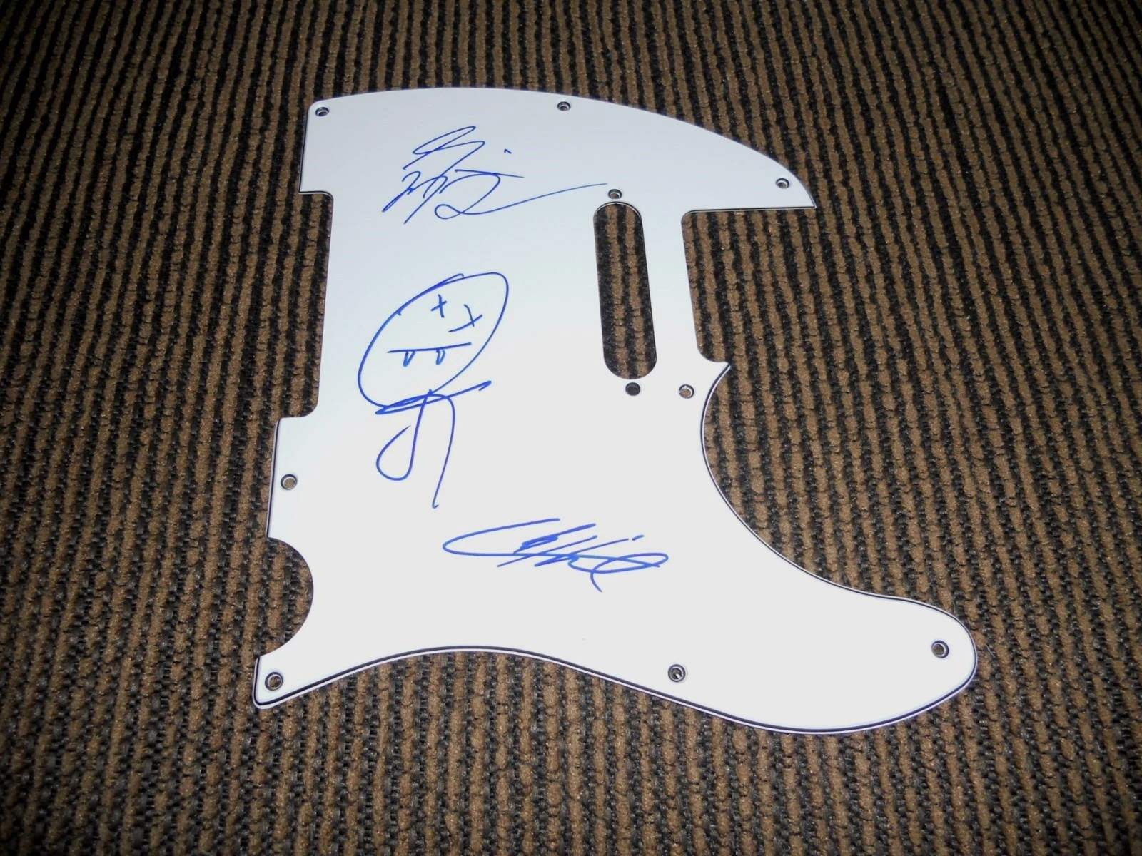 Paper Route Band Autographed Signed Music Guitar Pickguard Guarantee
