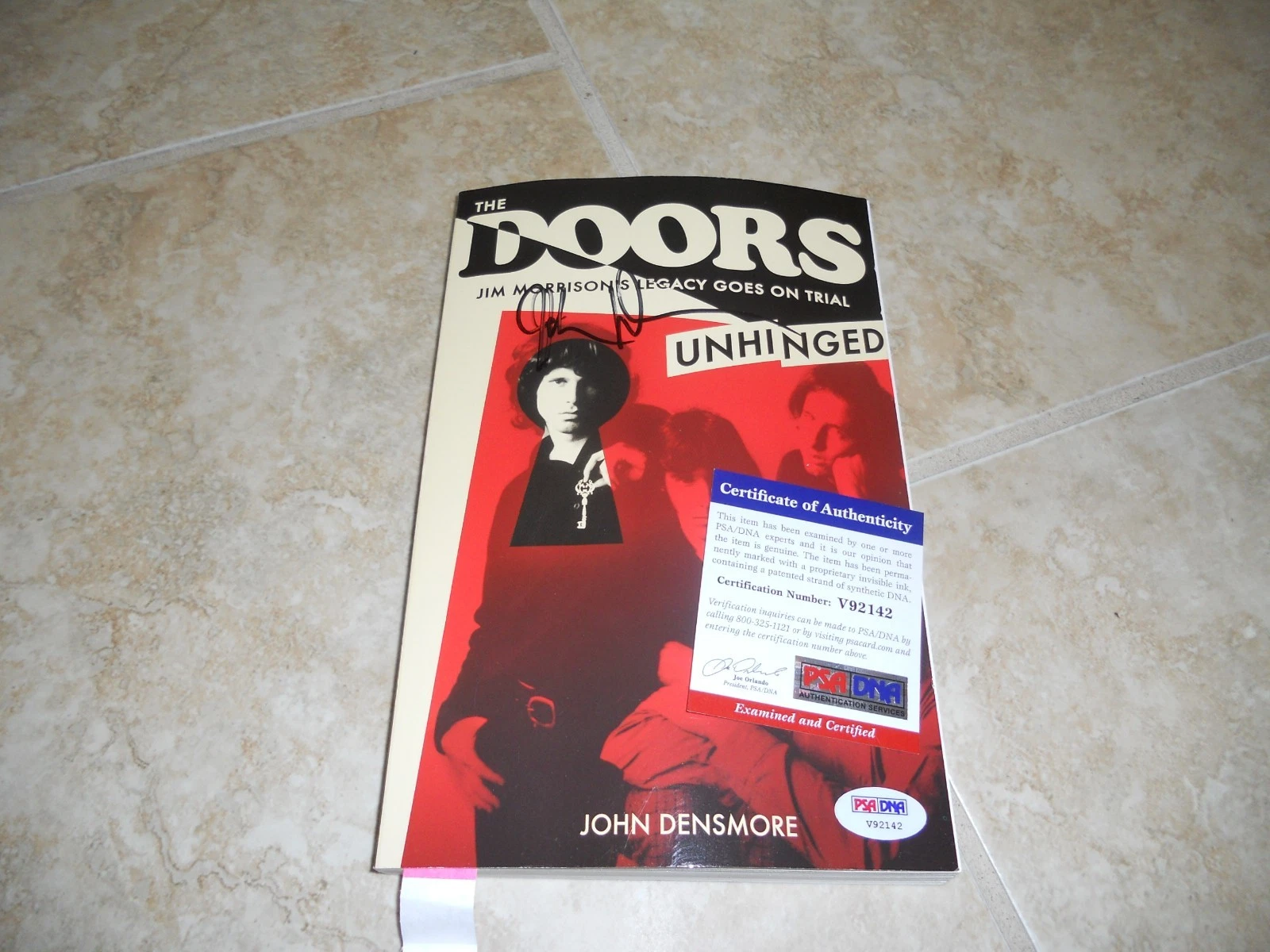 The Doors John Densmore Signed Autographed Unhinged Soft Book PSA Certified #1

