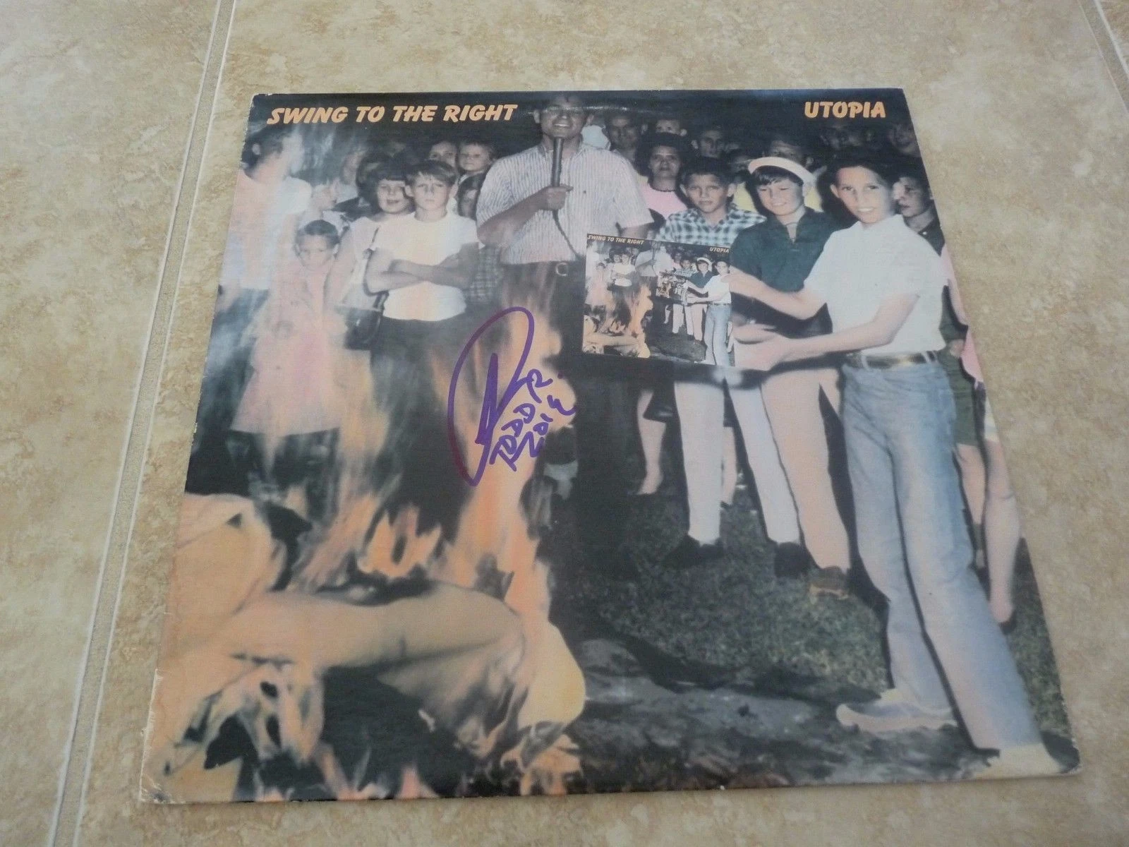 Todd Rundgren Swing Signed Autographed LP Album Record Guaranteed UTOPIA
