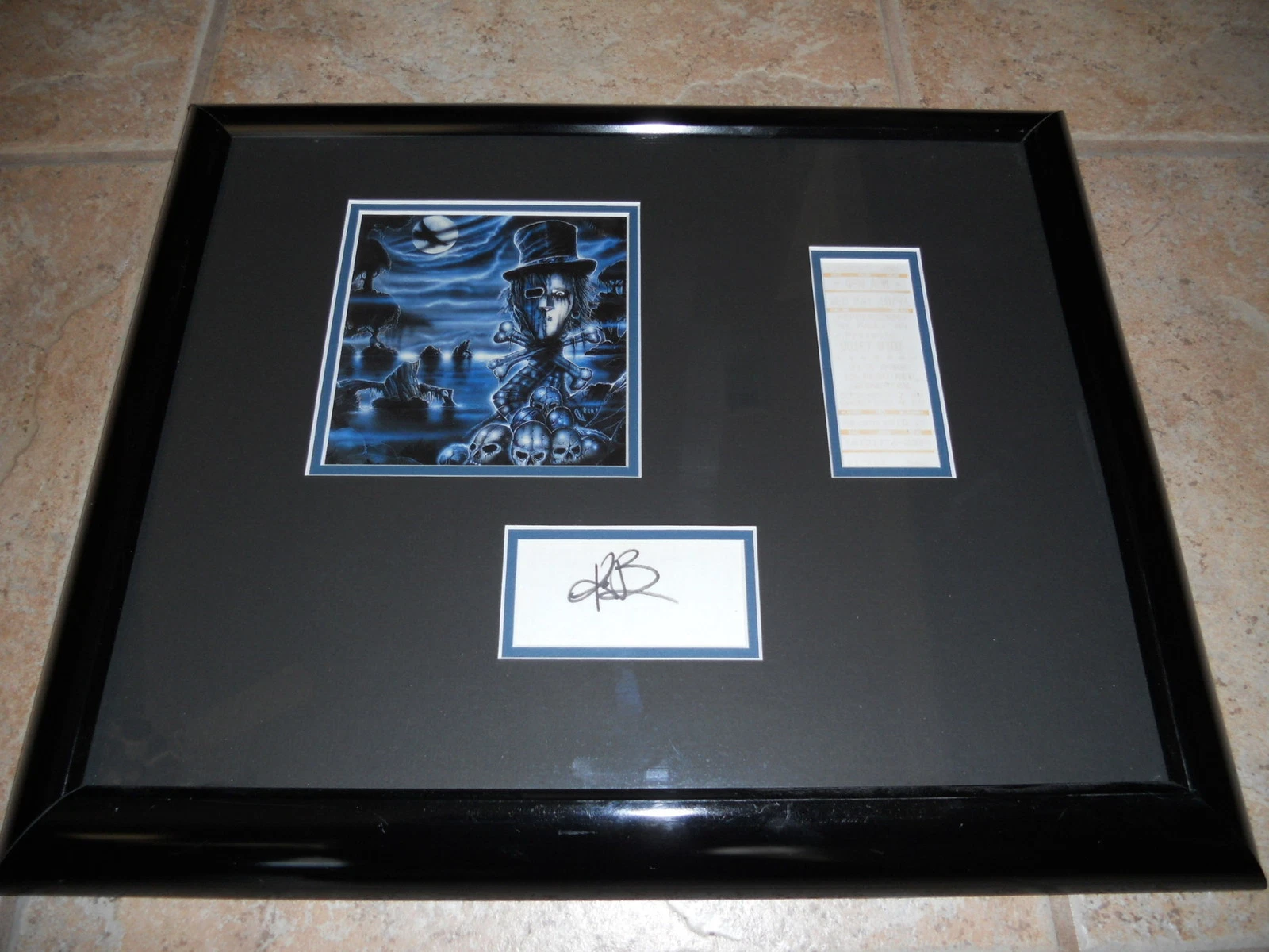 Kevin DuBrow Quiet Riot Signed Autographed CD & Ticket Display
