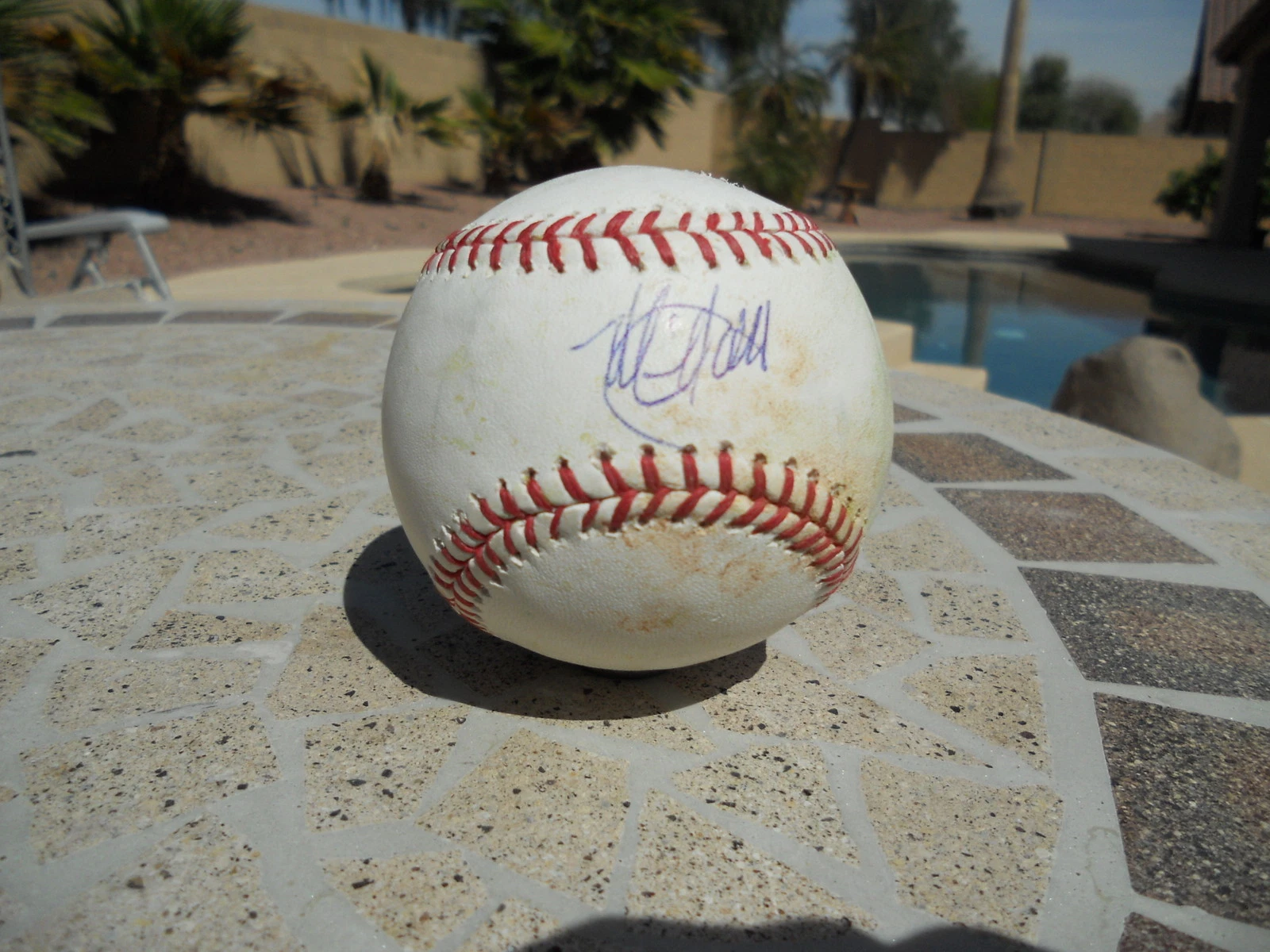 MIKE OLT Texas Rangers Top Prospect Signed Autographed Baseball Ball
