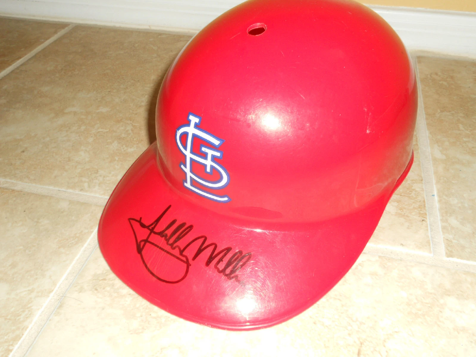Shelby Miller St Louis Cardinals Autographe Signed Helmet FULL SIG PSA Guaranted
