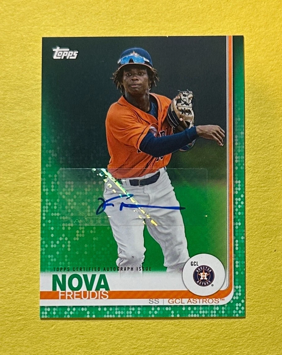 2019 TOPPS PRO DEBUT FREUDIS NOVA GREEN AUTO /99 #194 ASTROS
