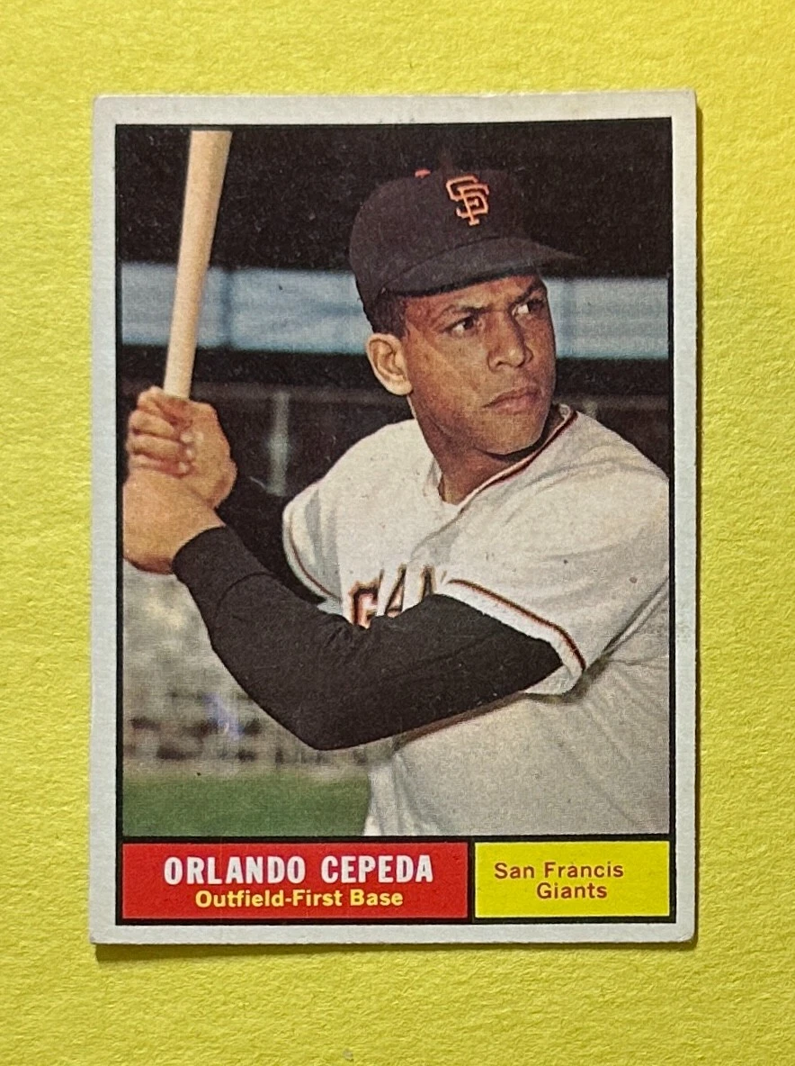 1961 TOPPS ORLANDO CEPEDA #435 GIANTS HOF COLLECTIBLE MEMORABILIA