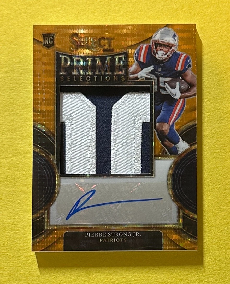 2022 PANINI SELECT PIERRE STRONG JR. FOTL ROOKIE PATCH AUTO /30 #PS-PS PATRIOTS
