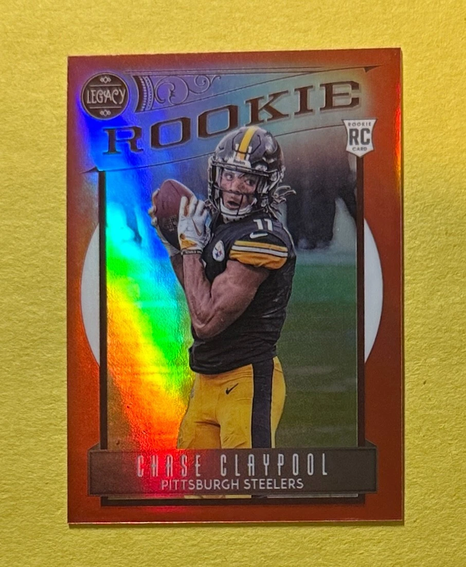 2020 PANINI CHRONICLES CHASE CLAYPOOL LEGCY RED /99 #213 ROOKIE CARD

