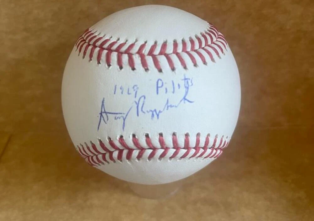 GARY ROGGENBURK 1969 PILOTS SIGNED AUTO M.L. BASEBALL BECKETT AUTH
