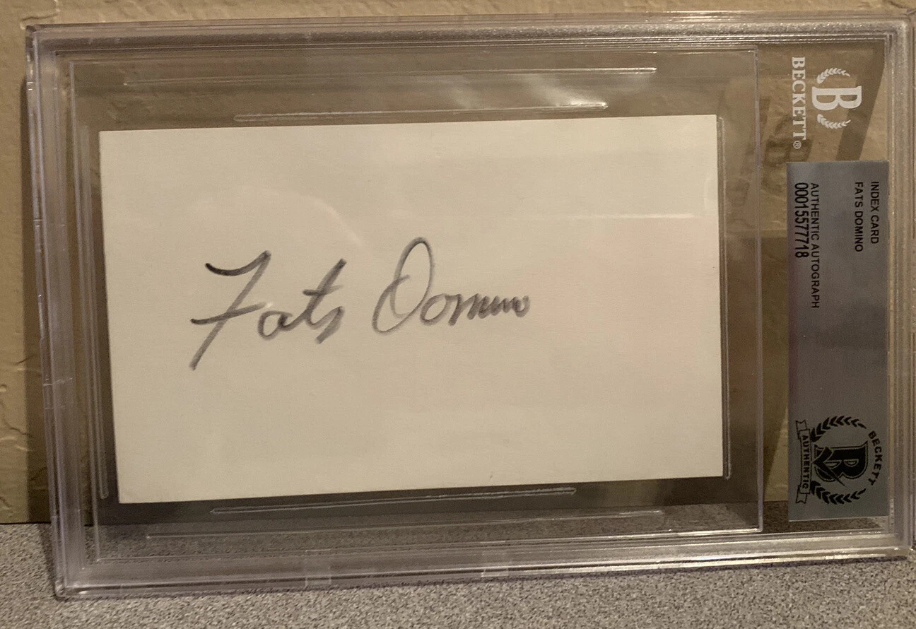 Fats Domino Autographed Signed 3