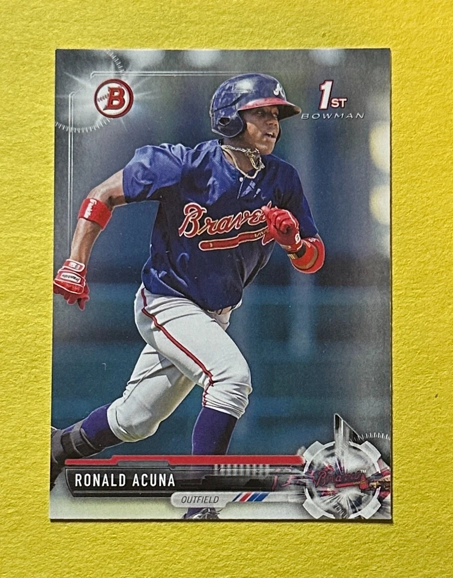 2017 BOWMAN RONALD ACUNA #BP127 BRAVES 1ST BOWMAN
