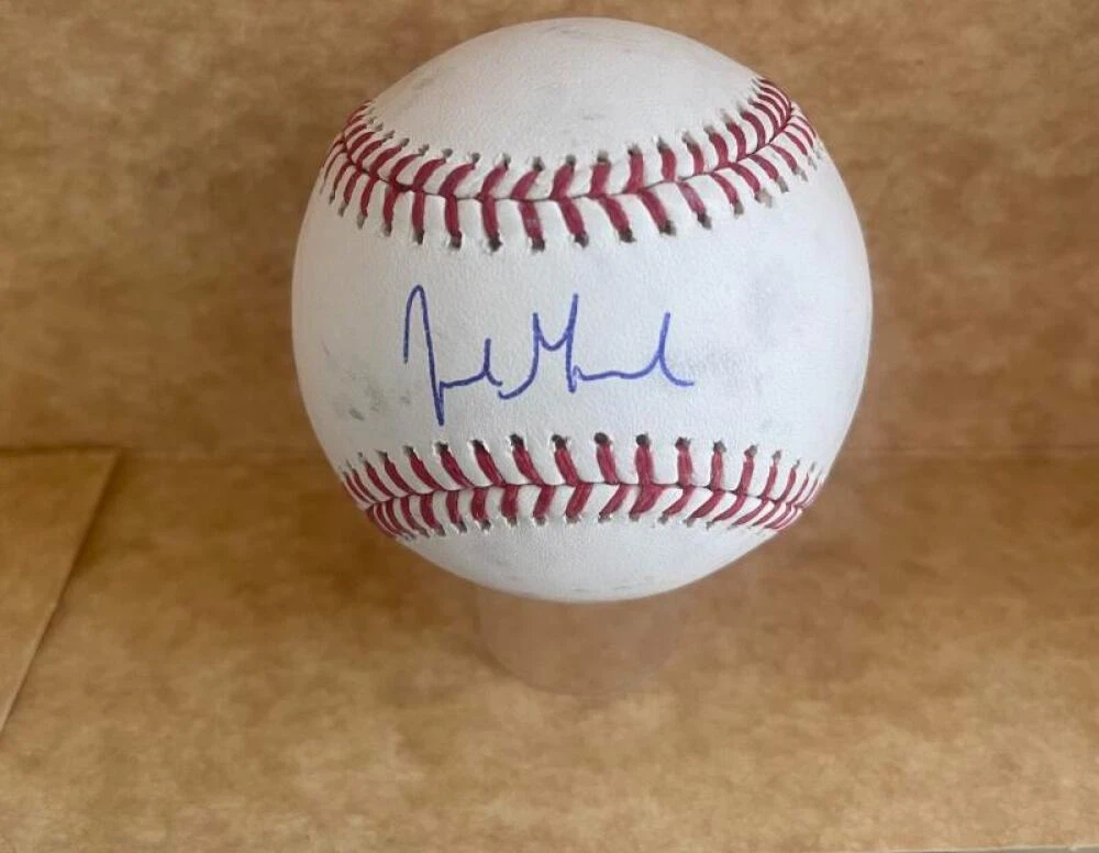 JORDAN GROSHANS MIAMI MARLINS SIGNED AUTOGRAPHED M.L. BASEBALL BECKETT AUTH
