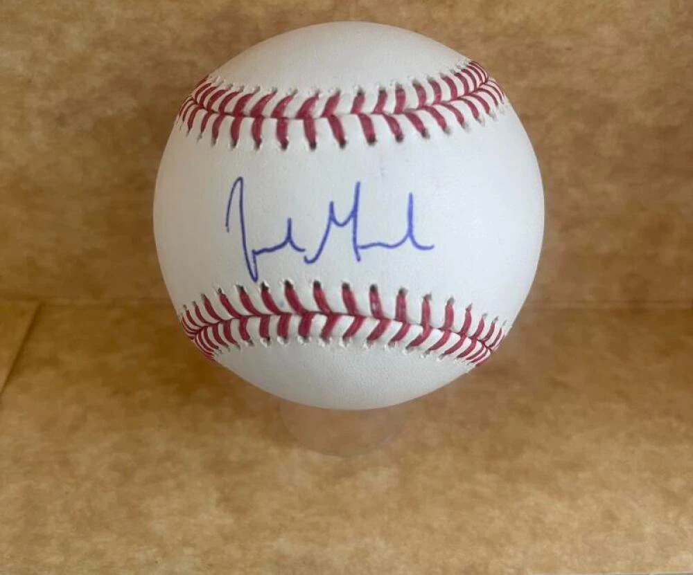 JORDAN GROSHANS MIAMI MARLINS SIGNED AUTOGRAPHED M.L. BASEBALL BECKETT AUTH
