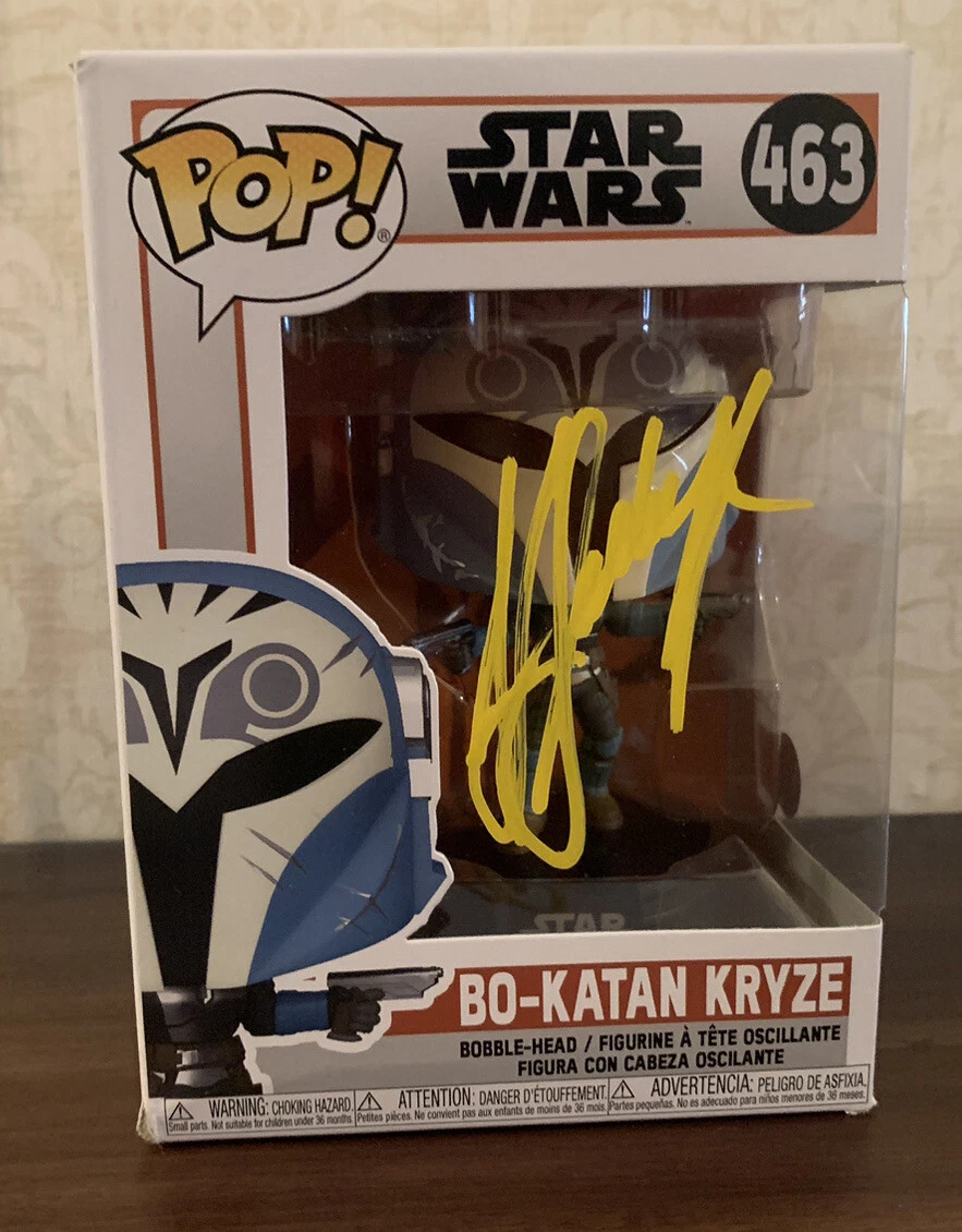 Katee Sackhoff Star Wars Bo-Katan Signed Autograph Pop Figure 1463 BAS Certified

