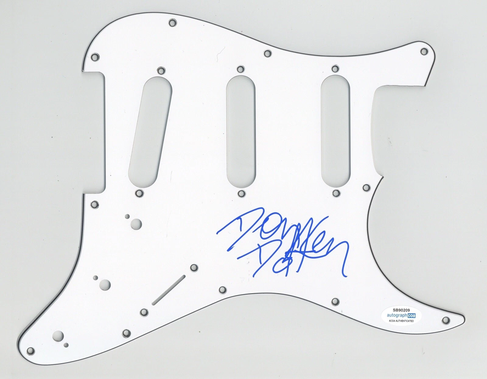DON DOKKEN SIGNED AUTOGRAPH STRAT ELECTRIC GUITAR PICKGUARD ACOA
