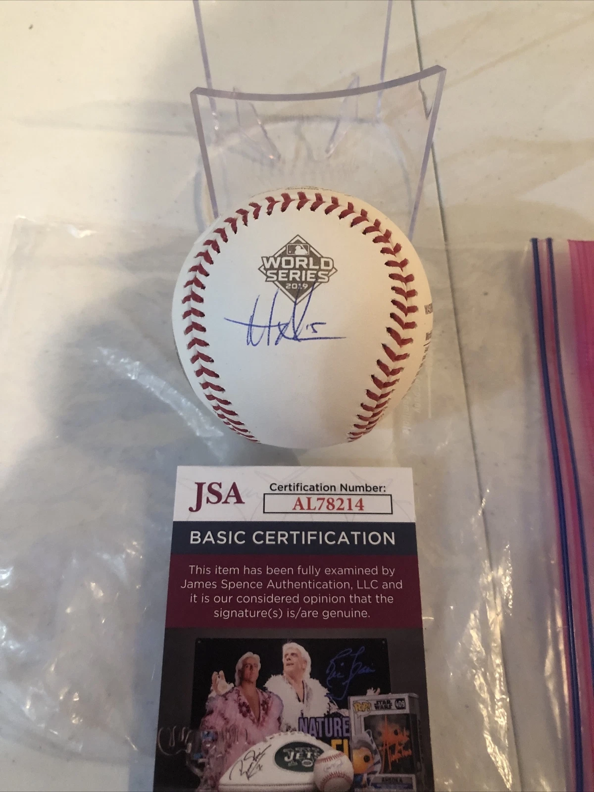WASHINGTON NATIONALS- MATT ADAMS SIGNED AUTOGRAPH 2019 WORLD SERIES BASEBALL JSA
