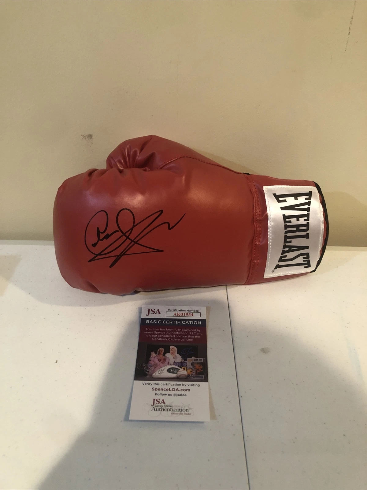 CARL COBRA FROCH SIGNED AUTOGRAPH EVERLAST BOXING GLOVE JSA COA HOF 2023 CHAMP
