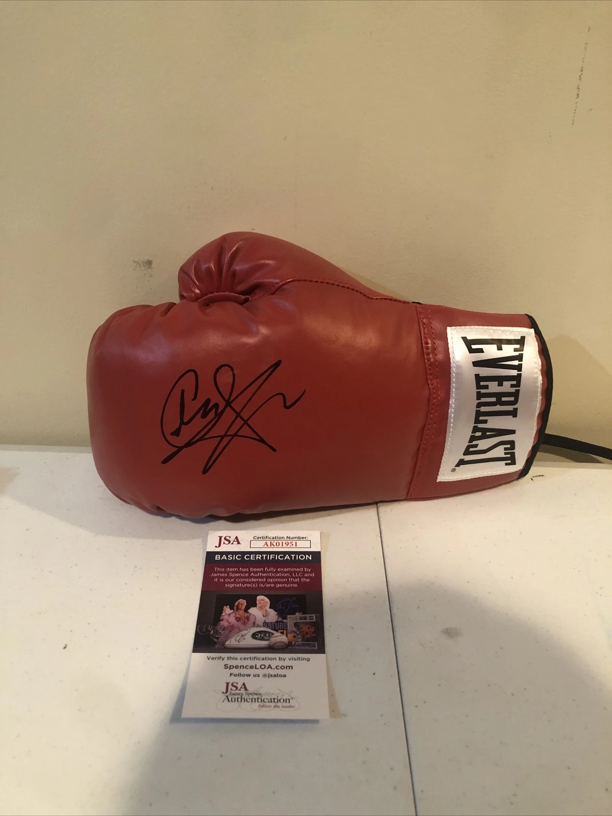 CARL COBRA FROCH SIGNED AUTOGRAPH EVERLAST BOXING GLOVE JSA COA HOF 2023 CHAMP
