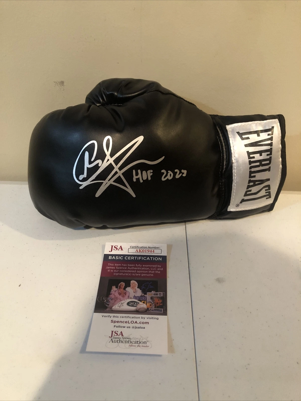 CARL COBRA FROCH SIGNED AUTOGRAPH EVERLAST BOXING GLOVE JSA COA HOF 2023 CHAMP
