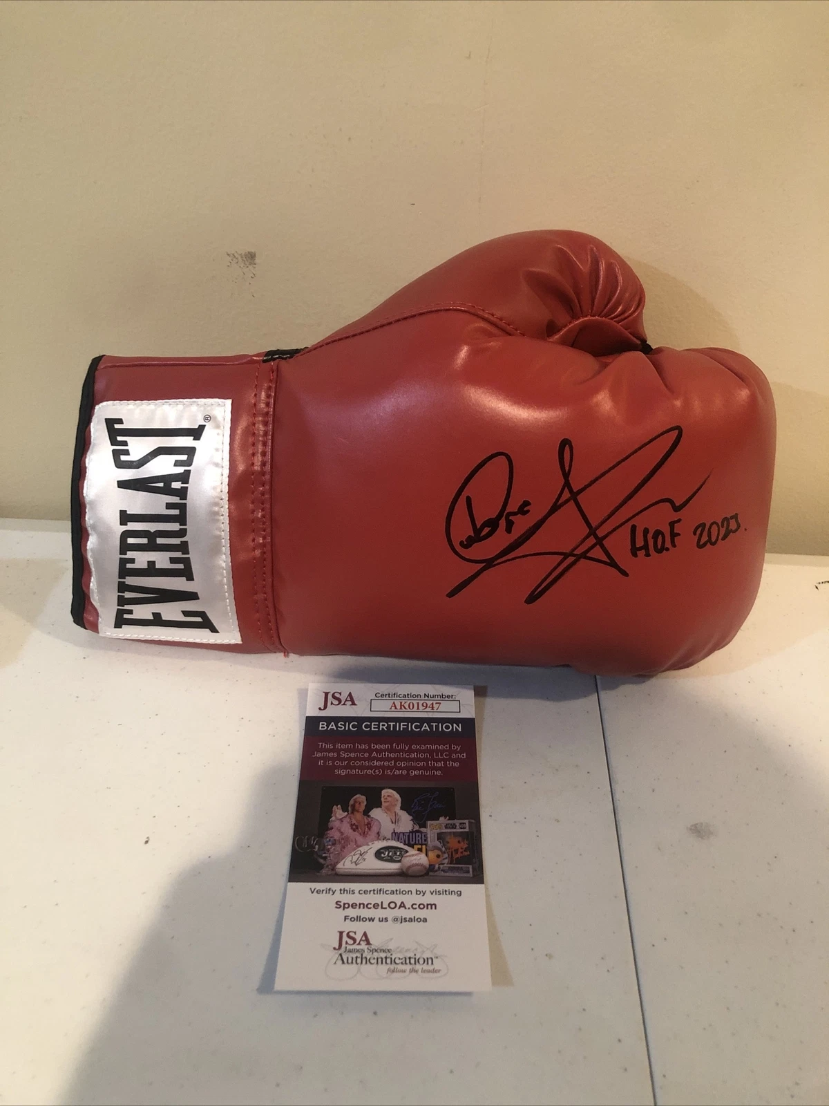 CARL COBRA FROCH SIGNED AUTOGRAPH EVERLAST BOXING GLOVE JSA COA HOF 2023 CHAMP
