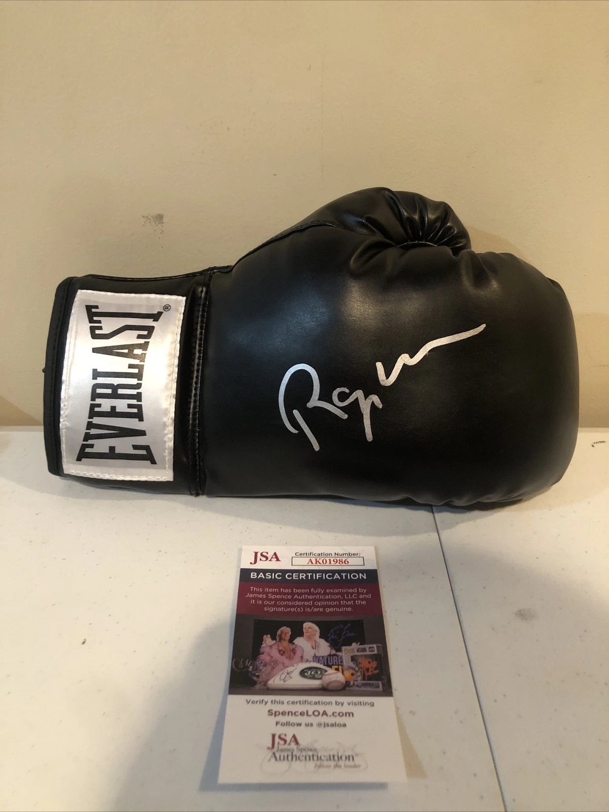 MERCILESS RAY MERCER SIGNED AUTOGRAPH BOXING GLOVE JSA COA EVERLAST OLYMPIC GOLD
