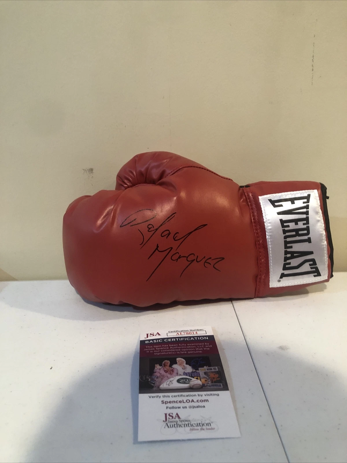 RAFAEL MARQUEZ SIGNED AUTOGRAPH EVERLAST BOXING GLOVE JSA COA HOF 2023 CHAMP
