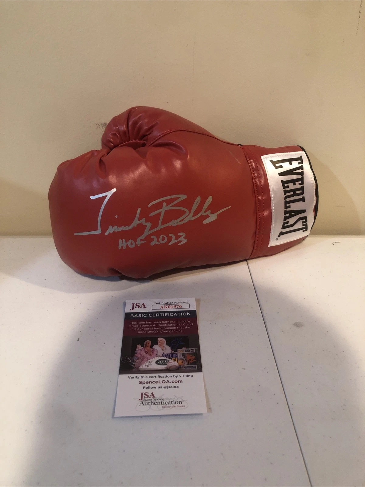 TIMOTHY BRADLEY JR SIGNED AUTOGRAPH EVERLAST BOXING GLOVE JSA COA HOF 2023 RARE
