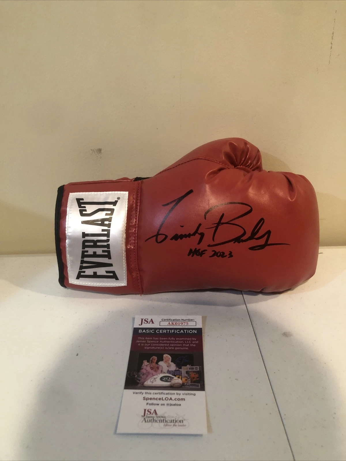 TIMOTHY BRADLEY JR SIGNED AUTOGRAPH EVERLAST BOXING GLOVE JSA COA HOF 2023 RARE
