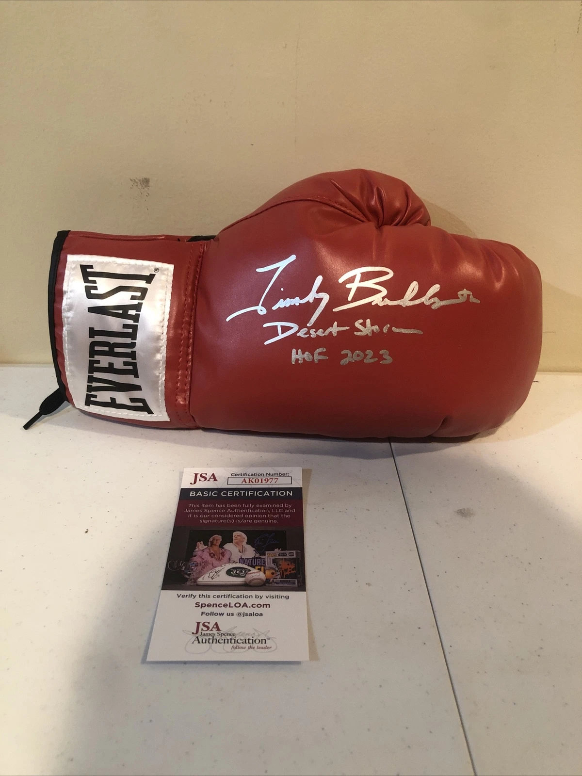 TIMOTHY BRADLEY JR SIGNED AUTOGRAPH EVERLAST BOXING GLOVE JSA COA HOF 2023 RARE
