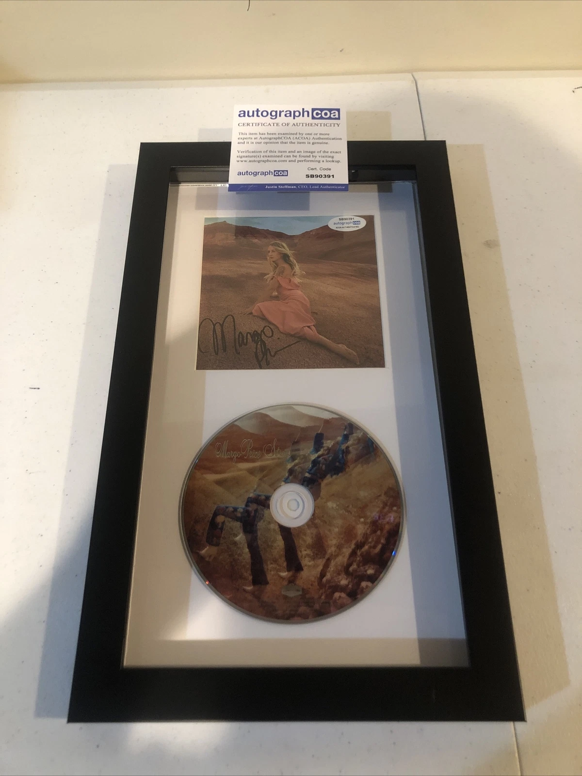 MARGO PRICE SIGNED AUTOGRAPH FRAMED CD DISPLAY ACOA STRAYS COUNTRY
