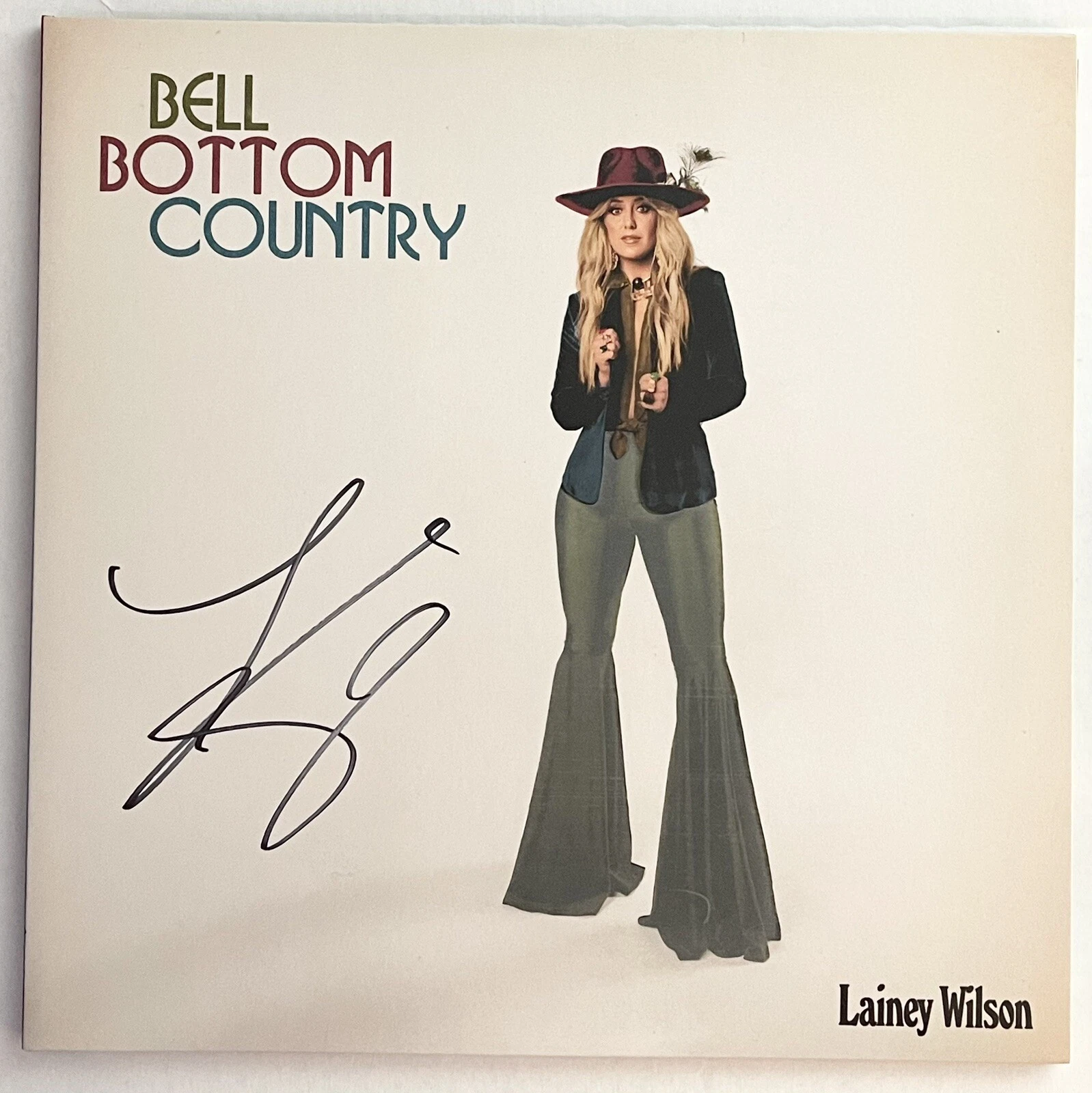 Lainey Wilson Signed Autographed Bell Bottom Country Vinyl Limited JSA COA
