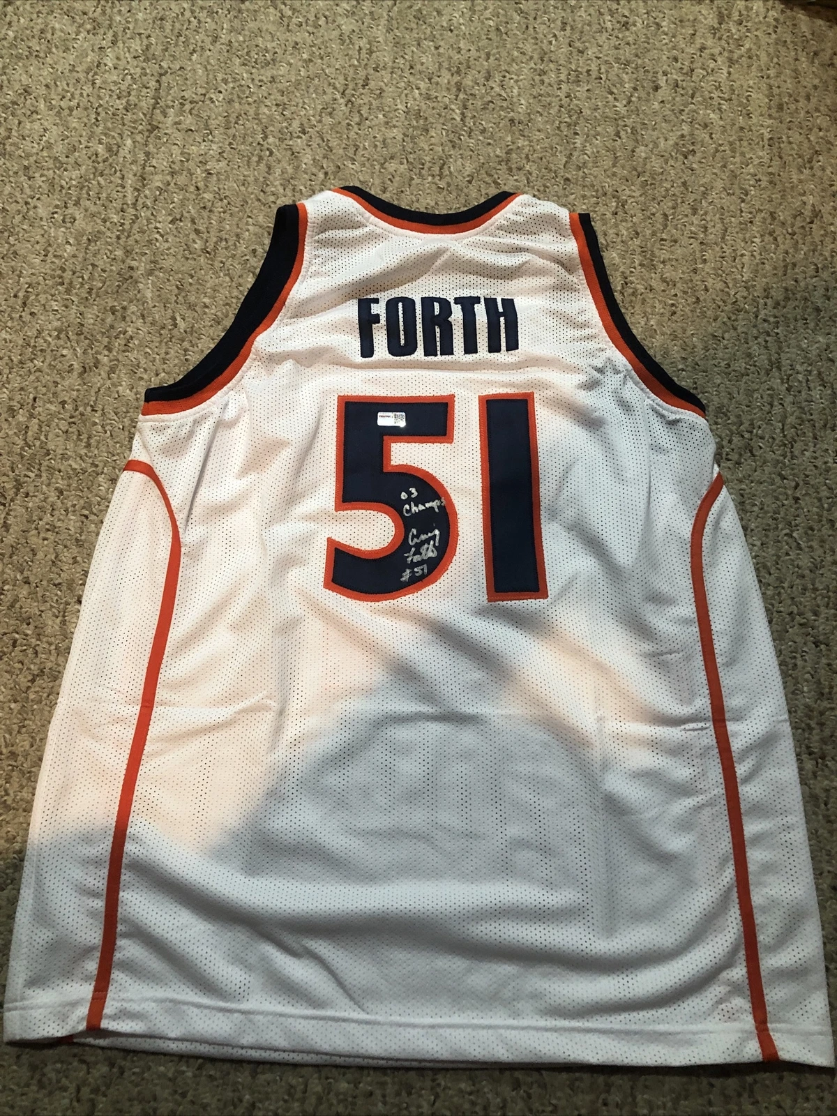 SYRACUSE ORANGE- CRAIG FORTH SIGNED AUTOGRAPH CUSTOM JERSEY TRISTAR COA 03 CHAMP
