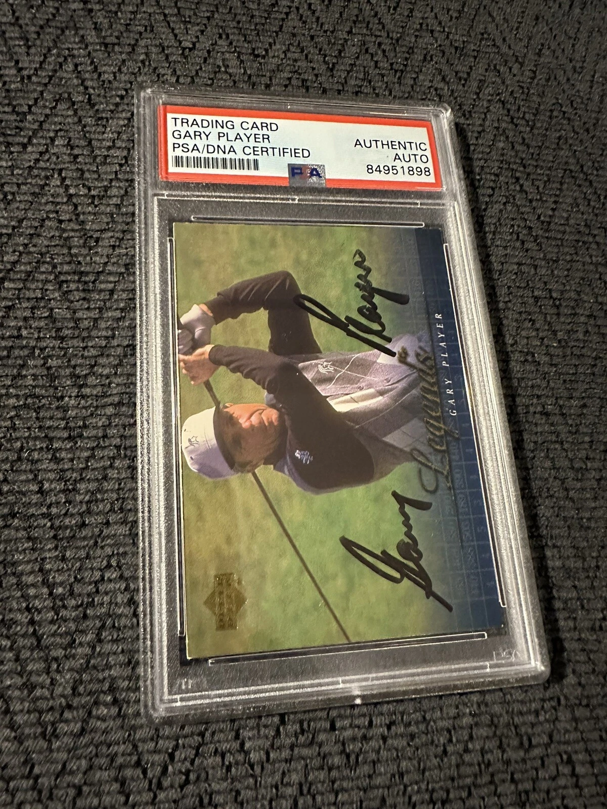 Gary Player Signed 2003 Upper Deck Golf #57 Card PSA /DNA Slab COA

