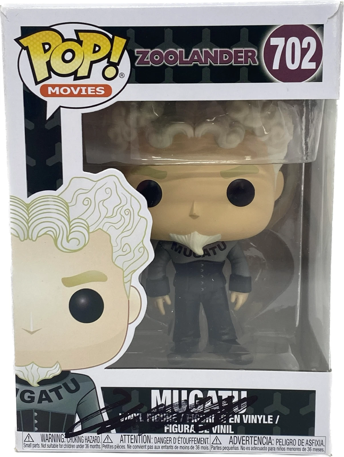 Will Ferrell Signed Autograph Funko Pop Zoolander Mugatu 702 Auto on Box BAS COA
